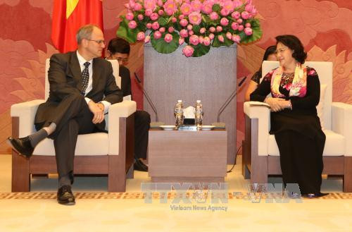 Chủ tịch Quốc hội Nguyễn Thị Kim Ngân tiếp đại sứ các nước