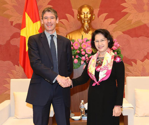Chủ tịch Quốc hội Nguyễn Thị Kim Ngân tiếp đại sứ các nước
