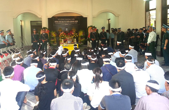 Xúc động lễ truy điệu Đại tá phi công Trần Quang Khải
