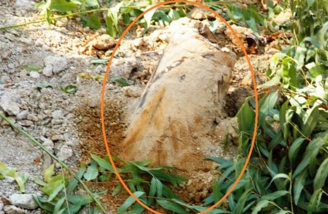 Nghệ An: Tiến hành kích nổ quả bom nặng 220kg trong vườn nhà