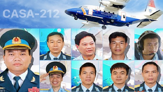 Lễ truy điệu các phi công và thành viên tổ bay CASA-212