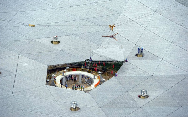 Trung Quốc hoàn thành kính thiên văn radio lớn nhất thế giới