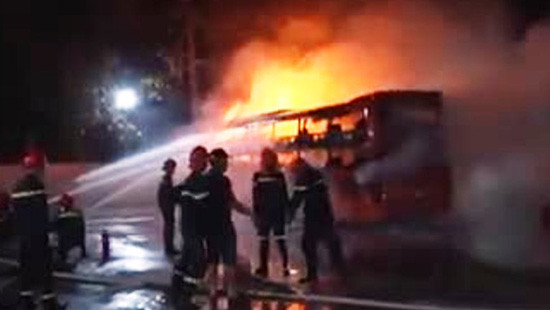 Đã tìm ra nguyên nhân vụ cháy xe khách trong khuôn viên nhà xe Kim Hoàng