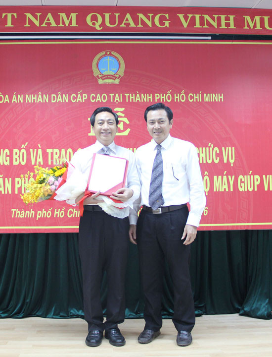 TAND cấp cao tại Tp Hồ Chí Minh: Công bố và trao các quyết định bổ nhiệm chức vụ lãnh đạo