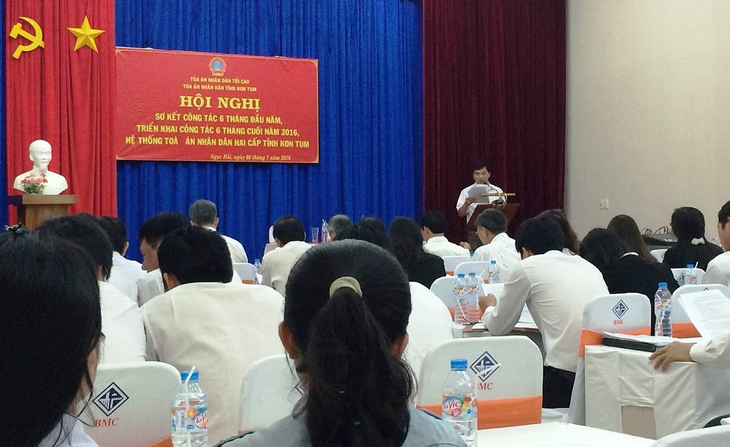 TAND tỉnh Kon Tum tổ chức Hội nghị sơ kết 6 tháng đầu năm 2016
