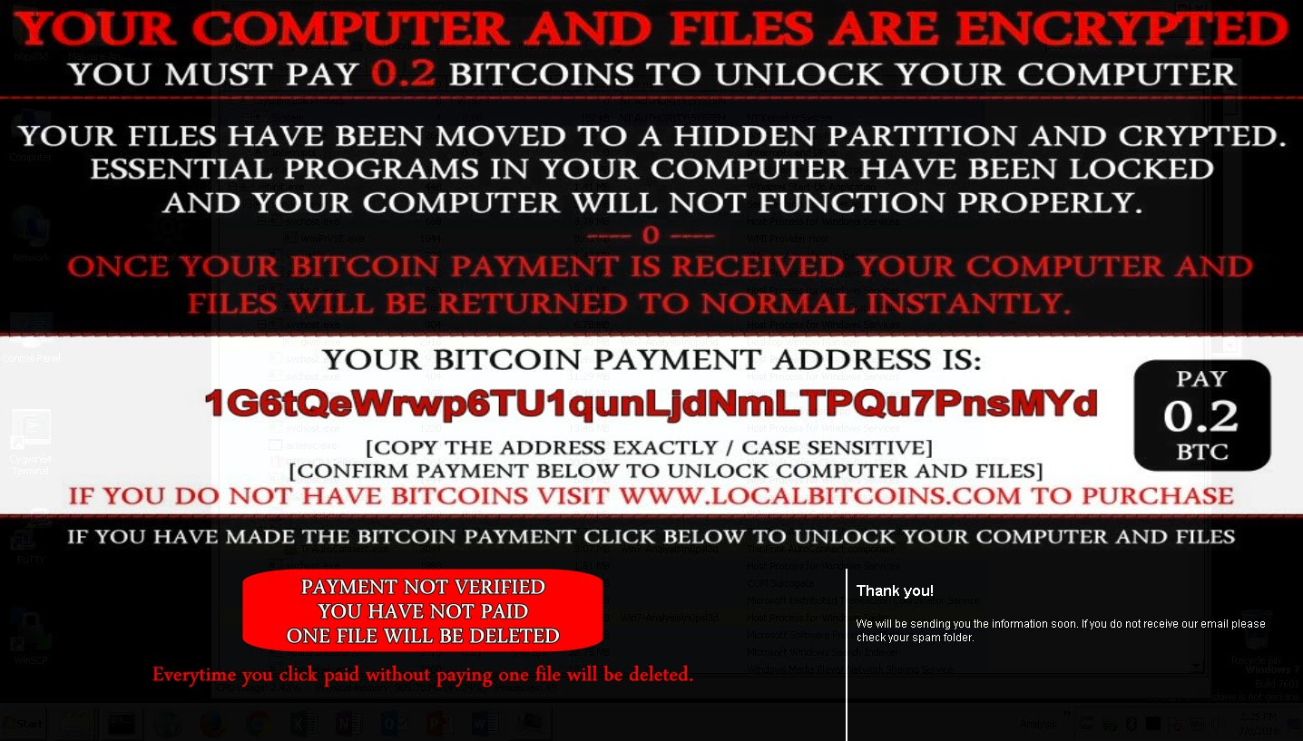 Cảnh báo ransomware nguy hiểm, xóa tập tin kể cả khi lấy tiền