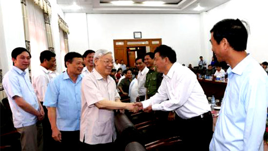 Tổng Bí thư Nguyễn Phú Trọng thăm, làm việc tại tỉnh Lai Châu