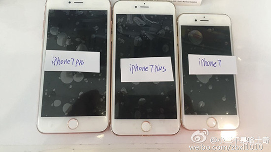 Hình ảnh bộ ba iPhone 7 bất ngờ bị đăng tải