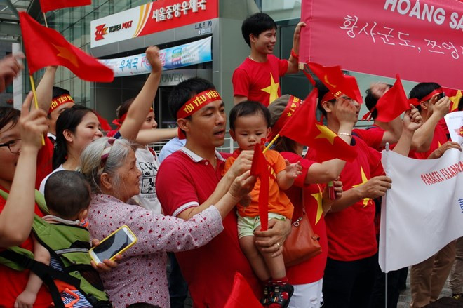 Người Việt tại Hàn Quốc phản đối hành xử của Trung Quốc ở Biển Đông