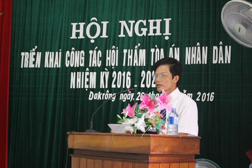 TAND huyện Đakrông tổ chức tổng kết công tác hội thẩm nhân dân 