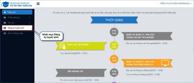 Hướng dẫn đăng ký xét tuyển ĐH trực tuyến và một số điều cần lưu ý 