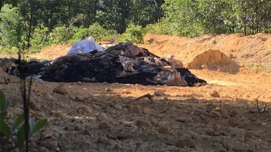 Bộ TN&MT: Một số mẫu bùn thải chôn ở Hà Tĩnh có chất độc xyanua vượt ngưỡng 