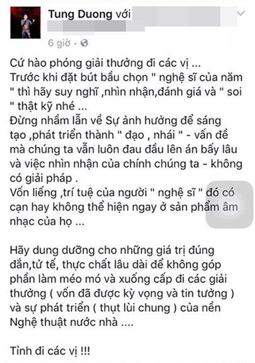 Sao Việt đồng loạt tố Sơn Tùng  M-TP đạo nhạc