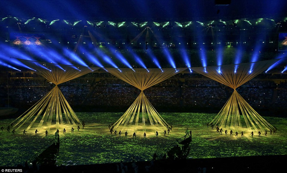 Hình ảnh: Đa sắc màu tại lễ khai mạc Olympic Rio 2016 số 15