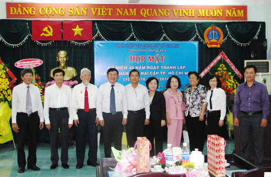 Các TAND quận, huyện Tp. Hồ Chí Minh kỷ niệm 40 năm ngày thành lập
