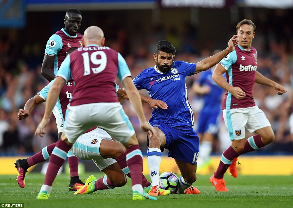 Hình ảnh: Diego Costa tỏa sáng đúng lúc giúp Chelsea hạ gục West Ham số 1