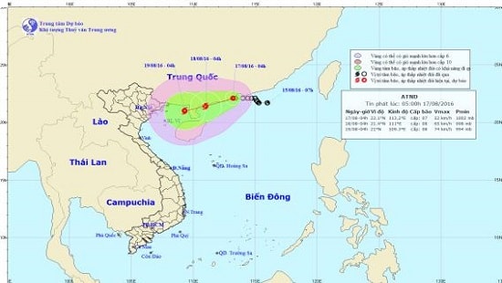 Hoàn lưu áp thấp nhiệt đới gây mưa dông ở Bắc Bộ