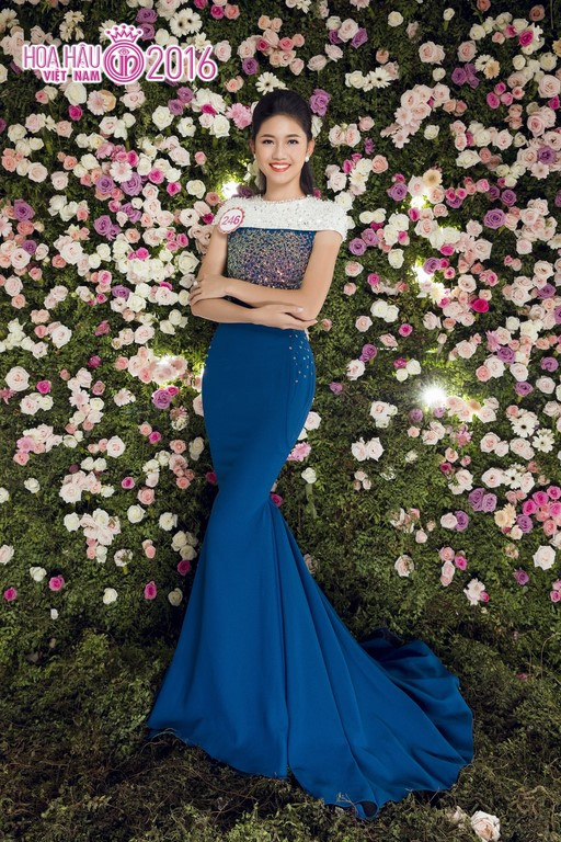 Thí sinh Hoa hậu Việt Nam 2016 lộng lẫy trong trang phục dạ hội