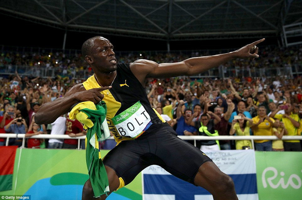 Hình ảnh: `Tia chớp` Usain Bolt hoàn tất hat-trick HCV tại Olympic Rio 2016 số 5