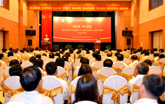 TAND TP Hà Nội tập huấn nghiệp vụ cho Hội thẩm nhân dân hai cấp 