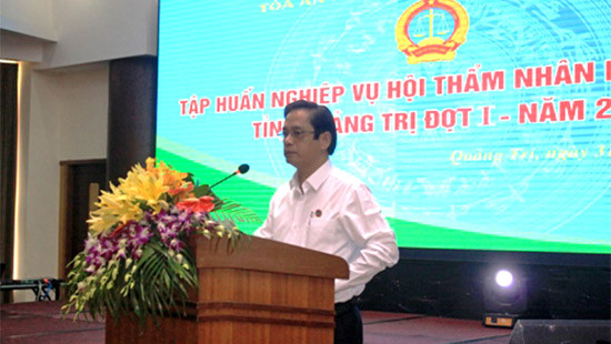 TAND tỉnh Quảng Trị tập huấn nghiệp vụ cho hội thẩm nhân dân