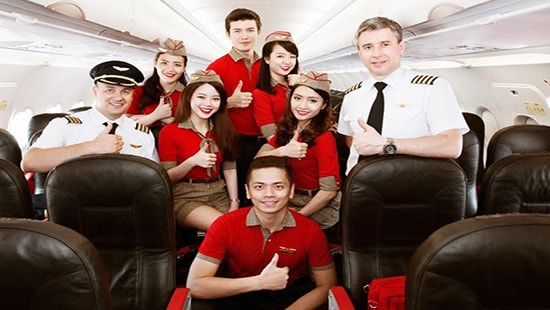 Rộn ràng ngày hội tuyển dụng tiếp viên Vietjet