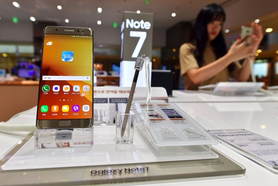 Samsung thu hồi 51.000 chiếc điện thoại Galaxy Note7