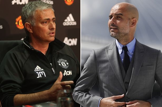 Hi�nh a�nh: Mourinho sẽ mời rượu Pep Guardiola sau trận derby Manchester s�� 1