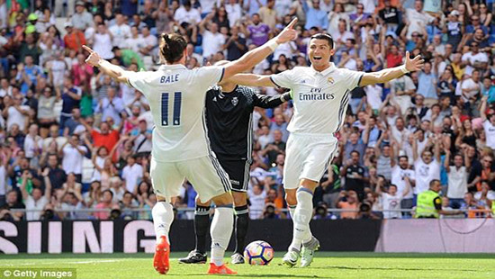 La Liga 2016-17: Ronaldo xung trận, Real đại thắng Osasuna