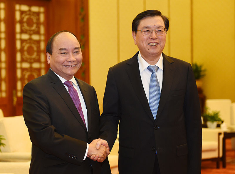 Thủ tướng hội kiến với lãnh đạo Chính hiệp và Nhân đại Trung Quốc