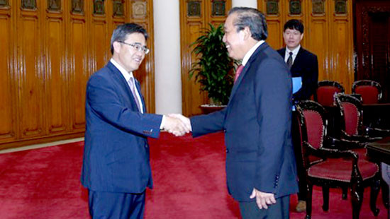 Chủ tịch nước và lãnh đạo Chính phủ tiếp khách Nhật Bản