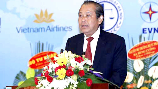 Phó Thủ tướng Trương Hòa Bình dự Đại hội thành lập Hội Luật quốc tế Việt Nam