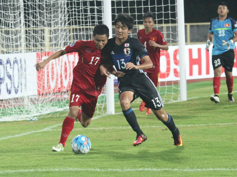 Hi�nh a�nh: U16 Việt Nam thua đậm U16 Nhật Bản ở trận ra quân giải U16 châu Á s�� 1
