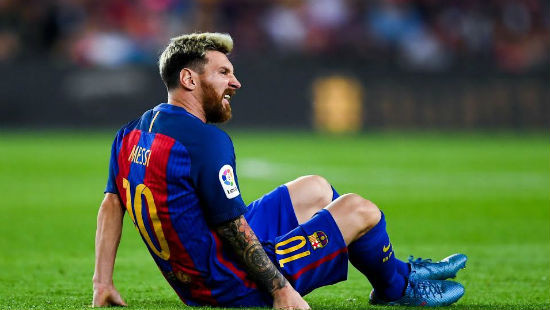 Messi chấn thương, Barca bị Atletico cầm chân