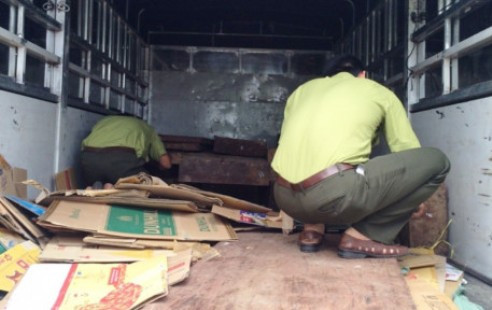 Thanh Hóa: Bắt xe chở gỗ lậu