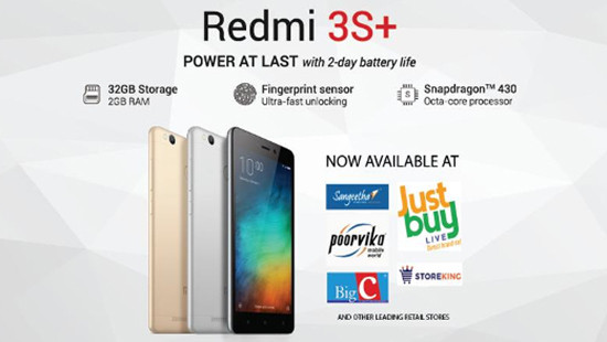 Xiaomi Redmi 3S Plus - chip 8 lõi, pin khủng, giá 143 USD