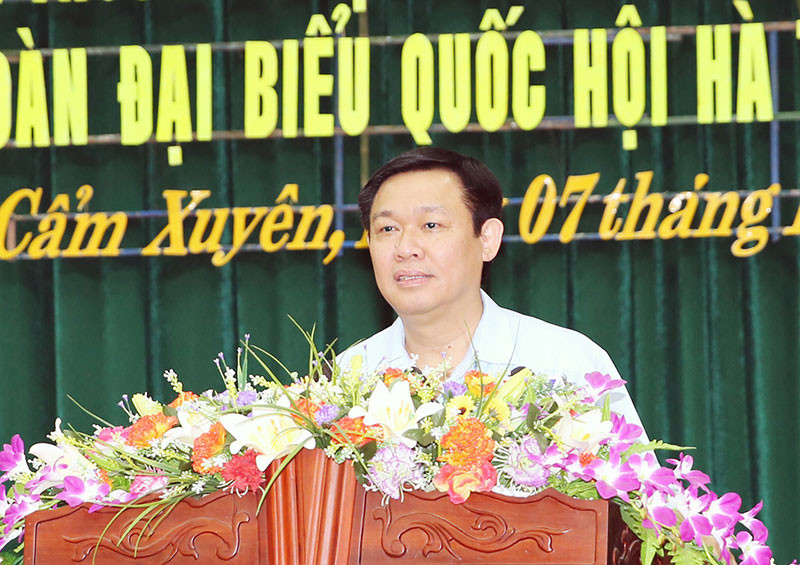 Phó Thủ tướng Vương Đình Huệ giải đáp về 3.000 tỷ bồi thường của Formosa với cử tri Hà Tĩnh
