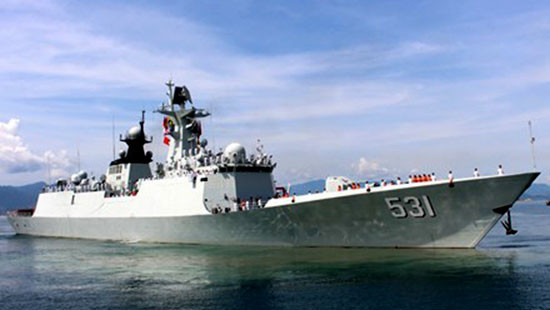 Biên đội 3 tàu Hải quân Trung Quốc thăm Cảng quốc tế Cam Ranh