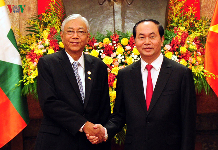 Lãnh đạo Đảng, Nhà nước tiếp, hội đàm với Tổng thống Myanmar