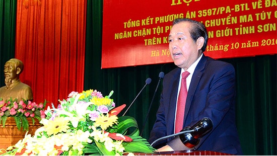 Phó Thủ tướng: Ngăn chặn, giải quyết triệt để vận chuyển ma túy có vũ trang qua biên giới