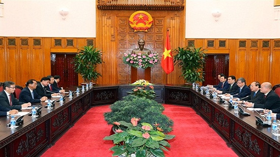 Thủ tướng Nguyễn Xuân Phúc tiếp Bộ trưởng Bộ Kế hoạch và Đầu tư Lào