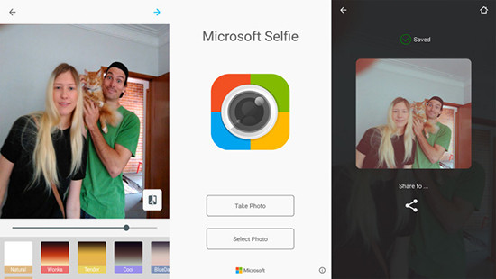 Microsoft Selfie cập bến chợ ứng dụng Google Android