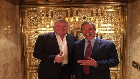 Donald Trump gặp thủ lĩnh phong trào Brexit tại nhà riêng