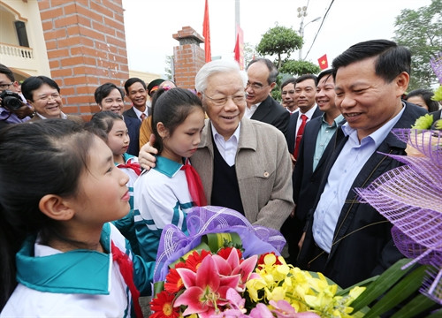Tổng Bí thư Nguyễn Phú Trọng dự Ngày hội đại đoàn kết toàn dân tộc tại tỉnh Bắc Ninh