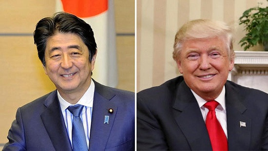 Thủ tướng Nhật Bản bất ngờ dự định gặp ông Donald Trump trong hôm nay