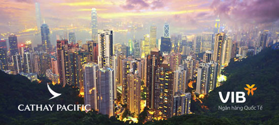 Bay khứ hồi Hồng Kông, Đài Loan, Nhật Bản từ 3,5 triệu đồng với thẻ VIB 