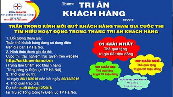 EVN HANOI phát động cuộc thi 