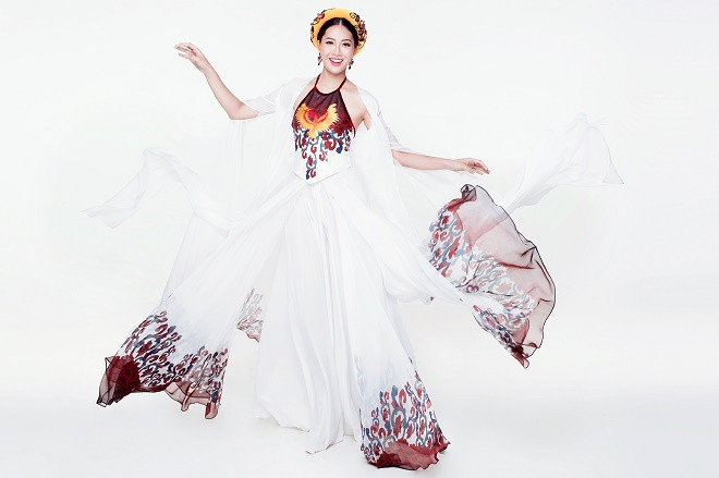Chiêm ngưỡng trang phục truyền thống của Diệu Ngọc tại Hoa hậu Thế giới 2016
