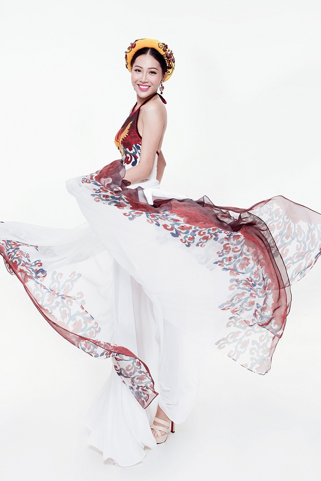 Chiêm ngưỡng trang phục truyền thống của Diệu Ngọc tại Hoa hậu Thế giới 2016