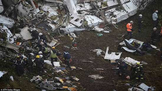 Tiết lộ bất ngờ về vụ máy bay rơi ở Colombia làm 71 người thiệt mạng